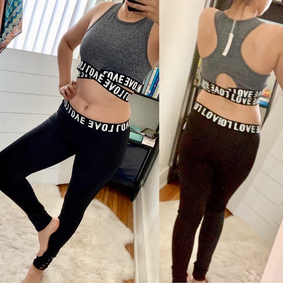 NWT Love Yoga Set Activewear Gym Athleisure - Picture 4 of 4